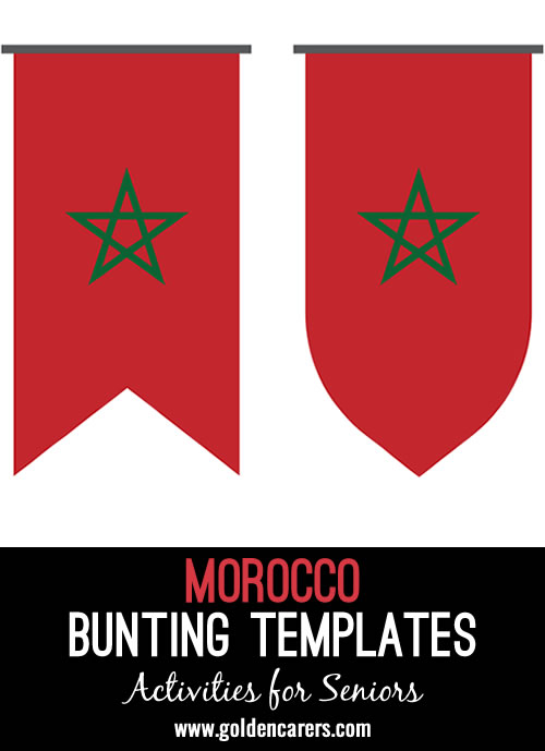 Morocco Bunting Templates