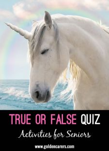 True of False Quiz #6