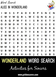 Alice in Wonderland Word Search