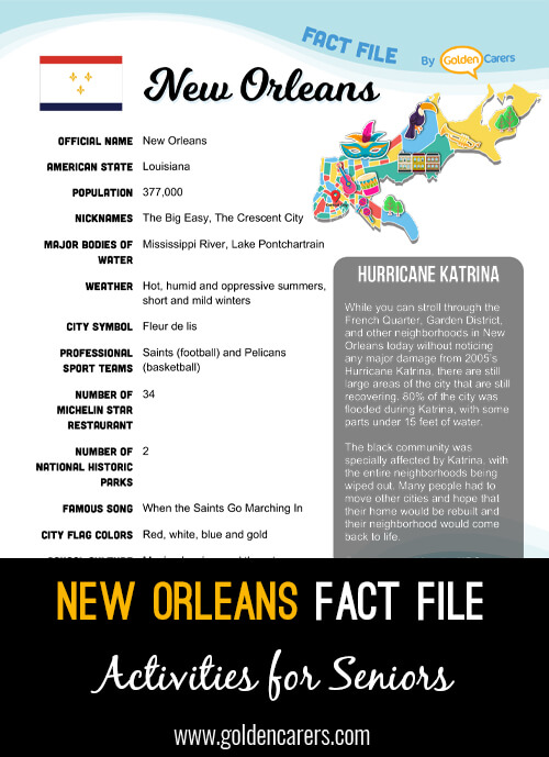 New Orleans Fact File