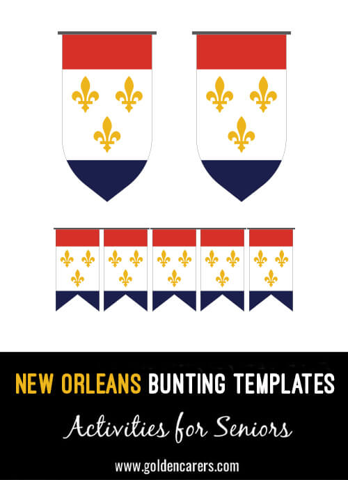 New Orleans Bunting Templates