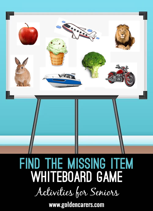 Find The Missing Item Whiteboard Game