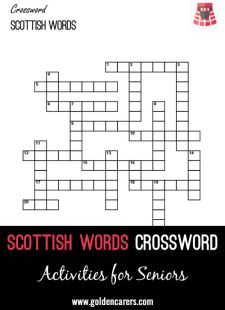 Scottish Words Crossword