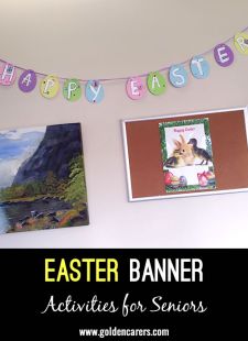 Happy Easter Banner Craft