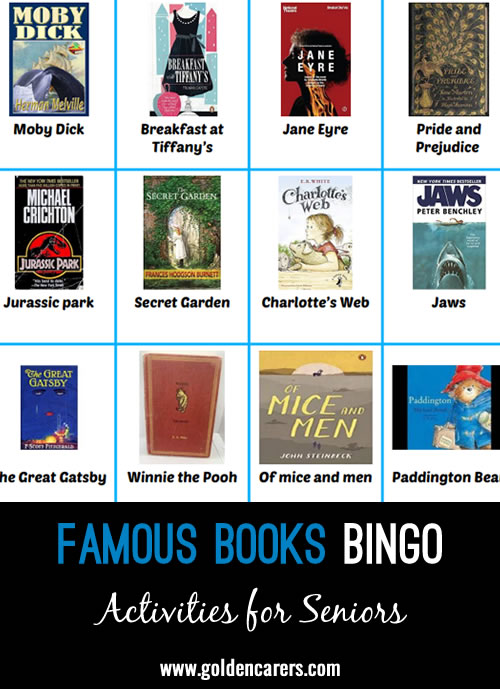 Famous Book Bingo