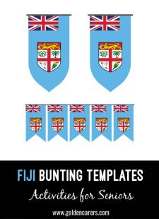 Fiji Bunting Templates