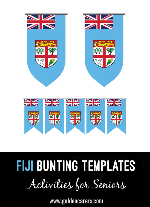 Fiji Bunting Templates