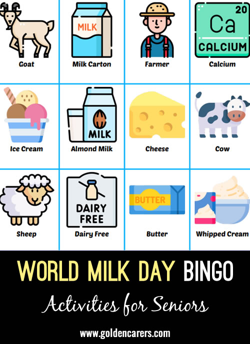 World Milk Day Bingo