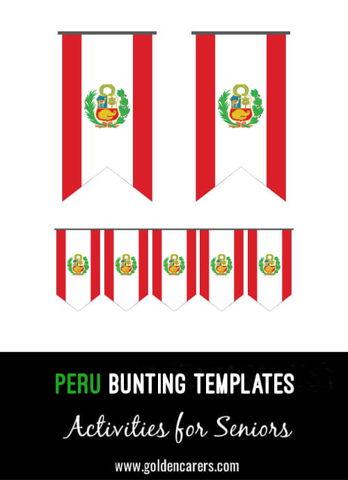 Peru Bunting Templates