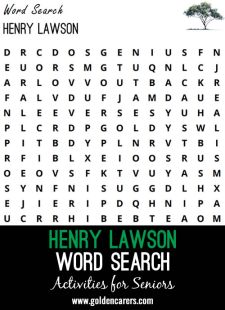 Henry Lawson Word Search