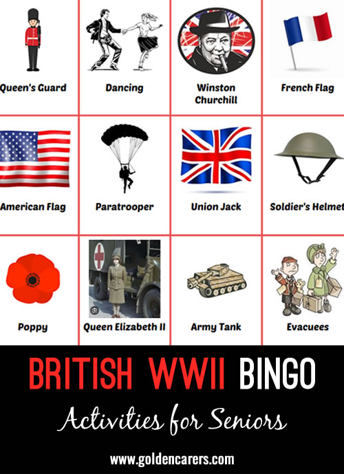 British WW2 Bingo