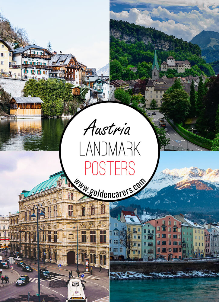 Austria Landmark Posters