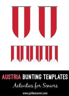 Austrian Bunting Templates