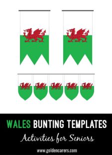 Wales Bunting Templates