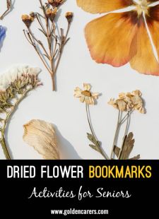 Dried Flower Bookmarks