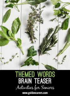 Themed Words Brain Teaser