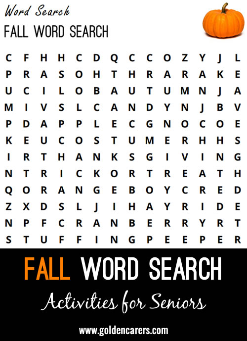 Fall Word Search