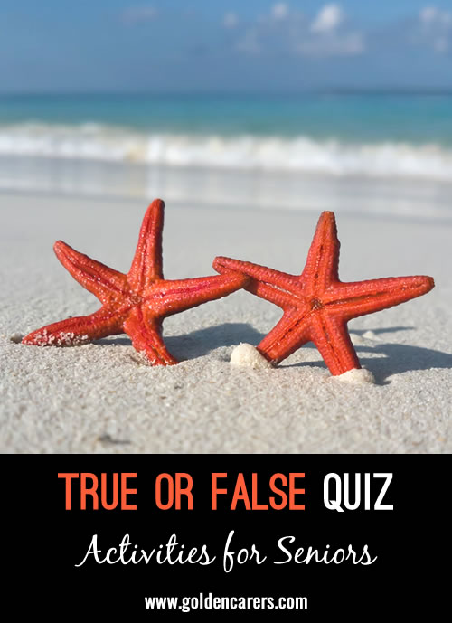 True or False Quiz #8