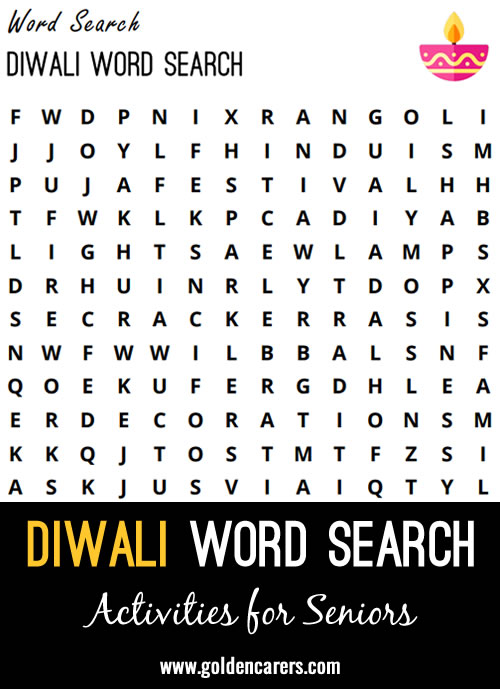 Diwali Word Search