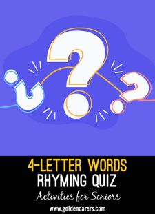 4-Letter Words Rhyming Quiz