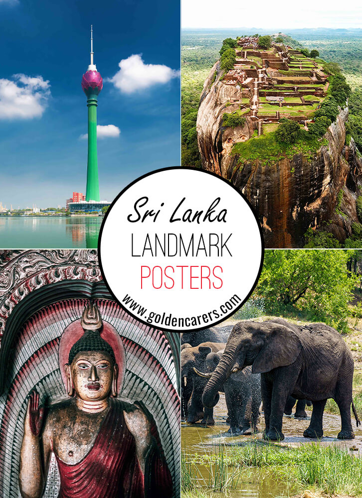 Sri Lanka Landmark Posters