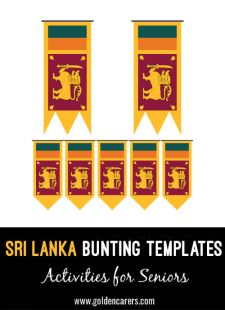 Sri Lanka Bunting Templates