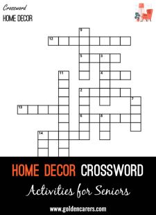 Home Decor Crossword Puzzle