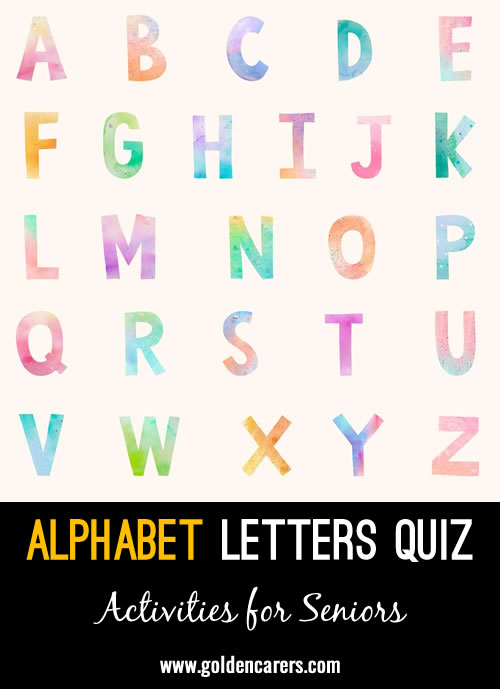 Alphabet Letter Sequence Quiz