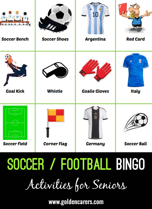 Soccer / Football Bingo