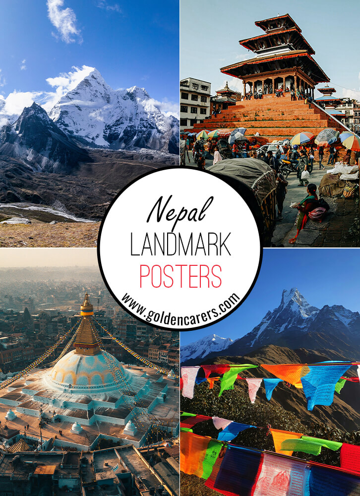 Nepal Landmark Posters