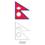 Flag of Nepal