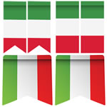 Italy Bunting Templates