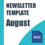 Sample Newsletter Template - August 2024 - WORD