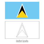 Flag of St. Lucia