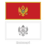 Flag of Montenegró