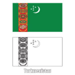 Flag of Turkmenistan